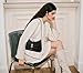 Keyli Shoulder Bag Purses for Women Fashion Waterproof Vegan Leather CrossBody Bags Small Cute Handbags Hobo Bags Satchels Purse Tote Bag with Adjustable Strap Black