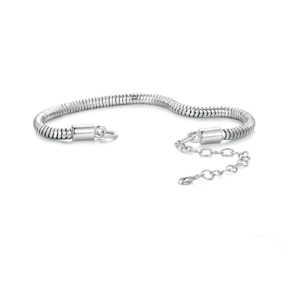 Pulsera Personalizada De Diseño De Cadena De Hueso De Serpiente Simple,Pulsera De Amor Amistad Aniversario Cumpleaños Acción De Gracias Pulseras Mujeres Mamá Su Novia