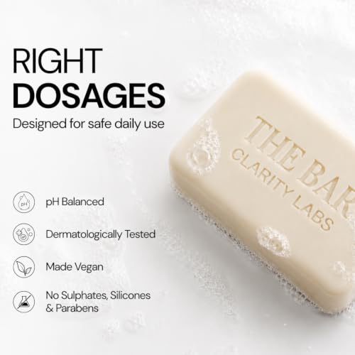Image of Clarity Labs | SENSITIVE SKIN | pH 5.5 SYNDET BAR | (Pack of 4) | Carnauba Wax | Mango Butter | Soap free cleanser | For Sensitive Skin | Moisturizing bathing bar for Babies, Teens and Adults