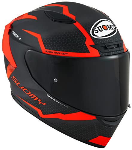Suomy Track-1 Reaction 2023 Casco, nero/rosso, M (57/58)