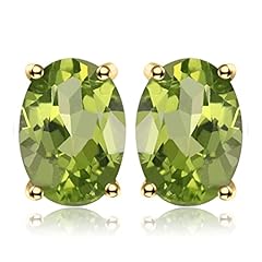 K-Yellow Gold Plated-Peridot
