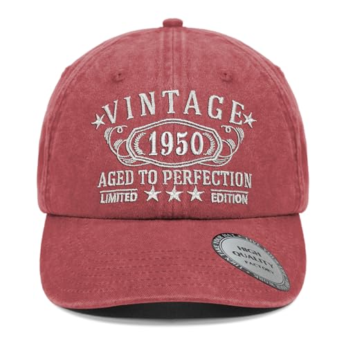 Image of 1926-1996 Birthday Gifts for Men Women,Personalized 30th-100th Birthday Ideas Gift,Parents Vintage Hat