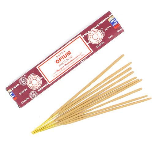 Satya Nag Champa Räucherstäbchen – Black Opium, 100% Natur, 3 Packungen – Für Meditation, Wellness & Wohnklima