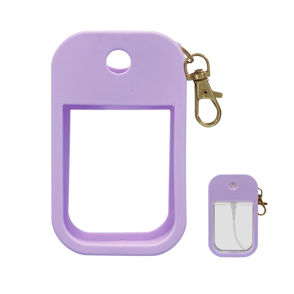 Upgraded Silicone Case Compatible with Touchland Hand Sanitizer Spray 1FL. OZ. – Protective Mist Case with Keyring, Stylish Hand Sanitizer Spray