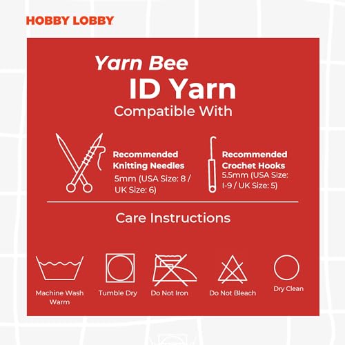 I Love This Medium Yarn for Crocheting & Knitting Soft Yarn Skein 252 Yards of 97% Acrylic & 3% Metallic Polyester for DIY Blankets, Hats & More