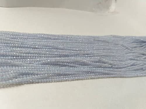 Chalcédoine naturelle AAA perles rondelles facettées 2mm de qualité supérieure pour bijoux
