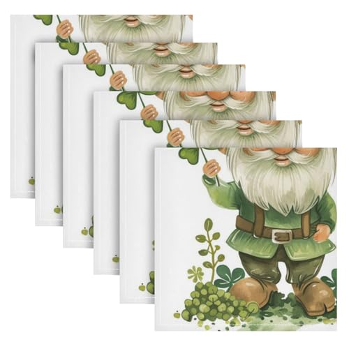 Servilletas de tela poliéster con diseño set de 6 miniatura 2