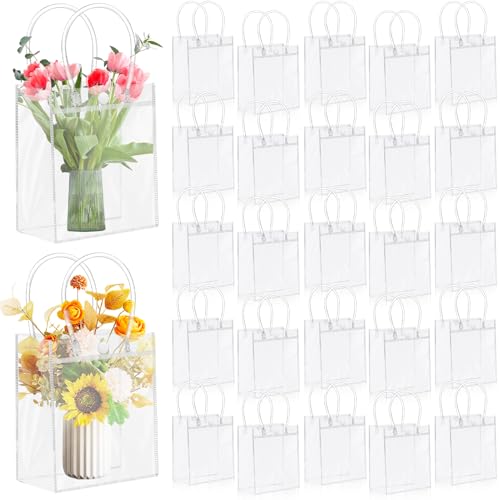 Sacs transparents pour invités de mariage et baptême en lot de 50 sachets CACASO