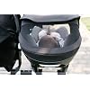Clek Liingo Baseless Infant Car Seat with Newborn Support System, Latch System with One-Hand Release, Stroller Compatible, and Flame Retardant-Free (Railroad Ziip)