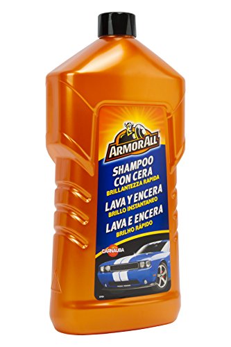 Armor All® - Shampoo con cera y brillo instantaneo para el cuidado de tu coche - Limpia, da brillo y encera protegiendo en un solo paso - 1 litro