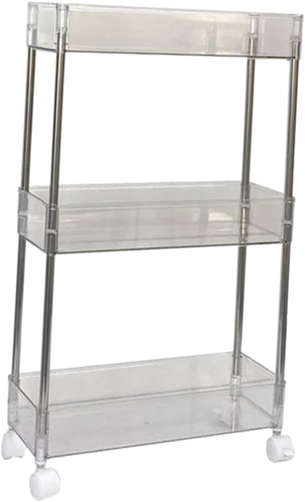 Rolling Cart Storage Rack Kitchen Trolley Rack Stand Rolling Storage Cart