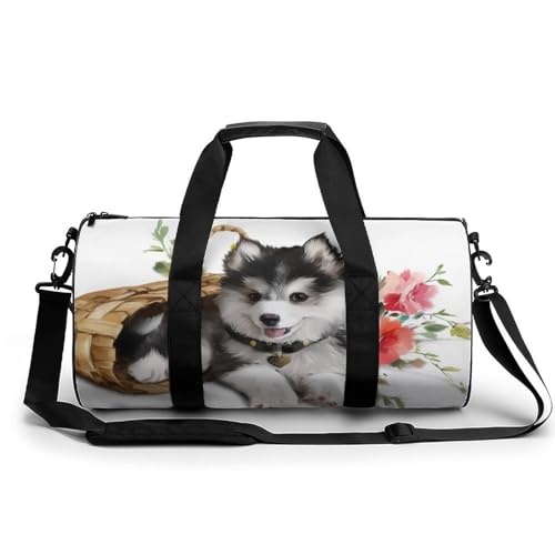 Sac de sport gym haute résistance 45x23x23cm grand volume intérieur zippé
