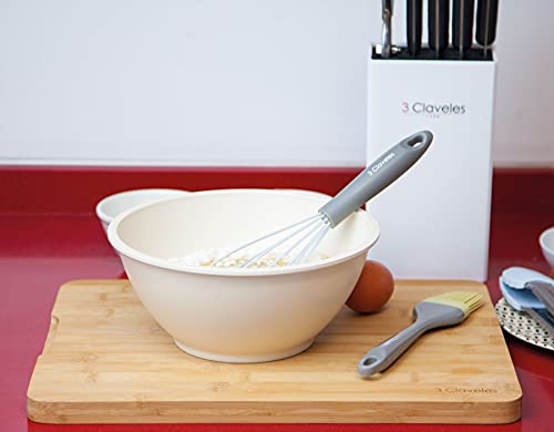 3 CLAVELES BATIDOR SILICONA C 3C 04661, Silikon, Gris