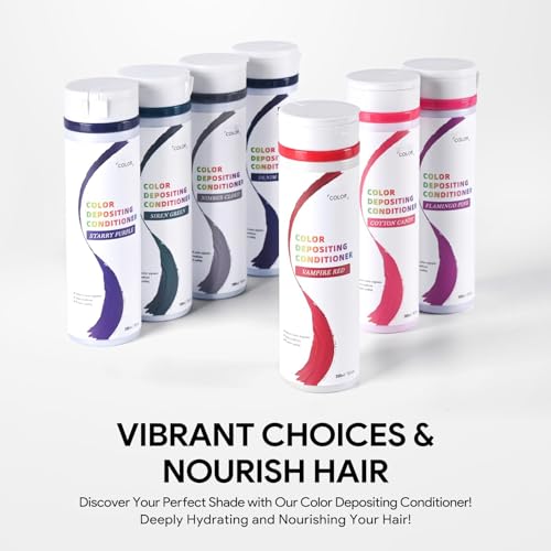 BELEZALIB Starrypurple Color Depositing Conditioner for Dyed Hair, Semi Permanent Hair Depositing Conditioner for Long-lasting Color,7OZ, Cruelty-Free