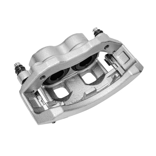 Image of Detroit Axle - Front Left Brake Caliper with Bracket Replacement for 2002 2003 2004 2005 Dodge Ram 1500