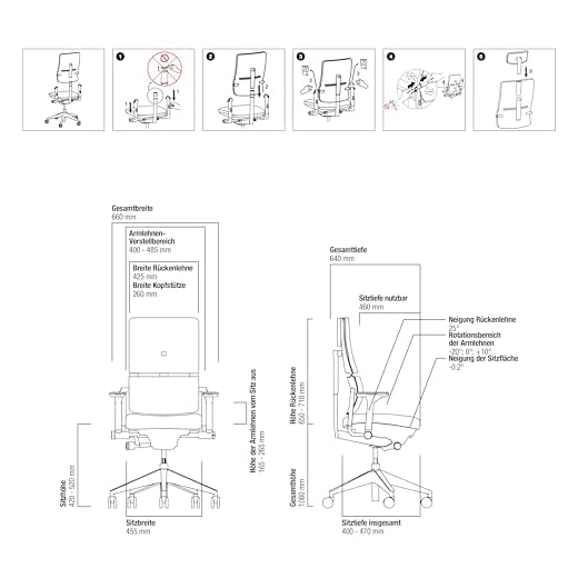 Steelcase Please Ergonomischer Bürostuhl Schwarz