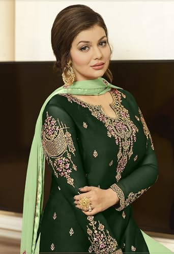 Image of Indian /Pakistani Eid Ramzan Party Wear Wedding Wear Sharara Style Salwar Suit for Women