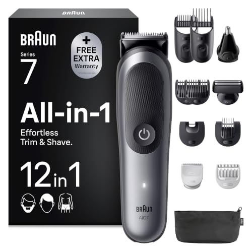 Braun Recortadora Todo En Uno Series 7, AIO7545, Gris