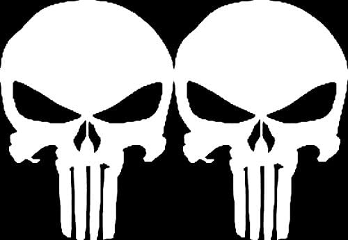 Punisher Mobile High-Quality Vinyl ‘Phone Stickers 7 x 5 cm Set of 2 Selection of Colours