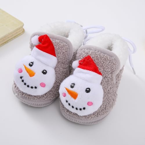 Girls Shoes Infant Christmas Booties Soft Baby Santa Winter Warm Fleece Slippers Snow Boots Crib X Level Prospect2