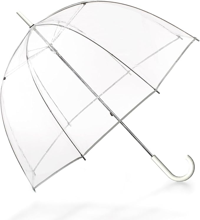 Clear Bubble Wedding Travel Umbrella Large Canopy Transparent Dome Coverage Clear Umbrellas for Rain Adult Stick Umbrella-Automatic Open,Grip Handle Perfect for Weddings