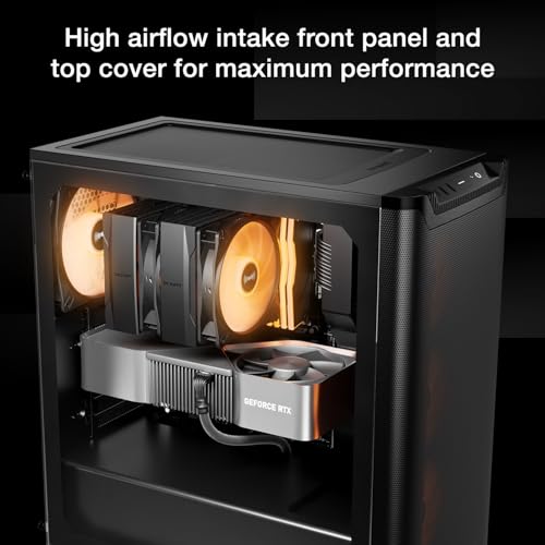 Image of be quiet! Pure Base 501 LX Black Mid-Tower ATX Case | High Airflow | 4 Preinstalled Light Wings LX PWM Fans | ARGB Lighting with Controller and PWM hub | Optimized Air Pressure Case | BGW78