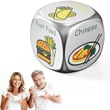 DFPDFP for Dad from Daughter Son - Colorful Date Night Food Decision Dice, Funny Dad Birthday Gifts Stocking Stuffers, Best Dad Ever Gifts for Father's Day Husband Wife Anniversary