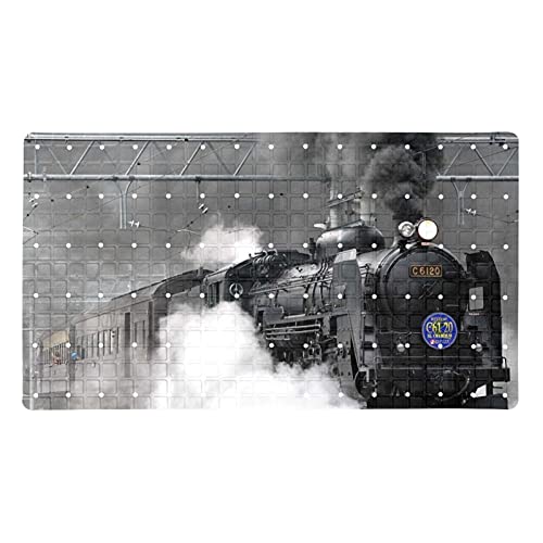 Tapis de bain rétro antidérapant 40x70 lavable pour douche et baignoire - 2