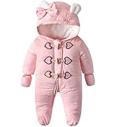Verve Jelly Infant Baby Girls Boys Snowsuit Thermal Winter Coat Thick Zipper Windproof Hooded Foo...