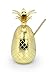 Produktbild Moody Monkey Cocktailbecher Ananas Becher Gold - Pineapple Gorilla - 1 x Strohhalm + 1 x GRATIS Reinigungsbürste  Handgemacht Trinkbecher Edelstahl Moscow Mule Geschenk mit Rezepte E-Book