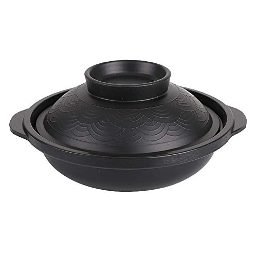 Japanischer Donabe Dolsot Reiskocher handgefertigter Keramik-Topf mit Deckel Koreanischer Steintopf Hitzebeständiger gesunder Terrakottatopf