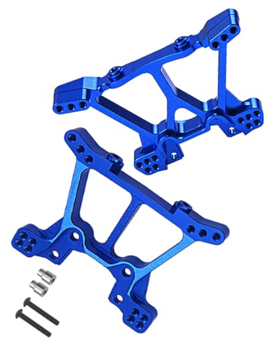 Supports d'amortisseur en alliage bleu marine pour Traxxas Slash 4x4