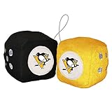 Fremont Die NHL Pittsburgh Penguins BasicFuzzy Dice, Team Colors, One Size