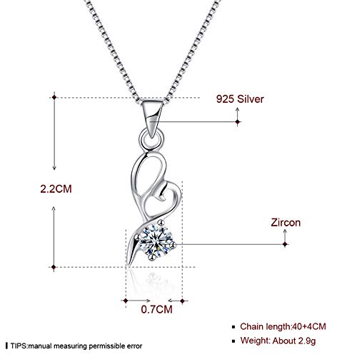 Collier simple en argent sterling S925 de haute qualité non allergique - 5