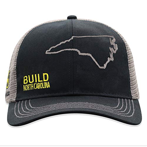 John Deere Build State Pride Cap-Black and Gray-North Carolina