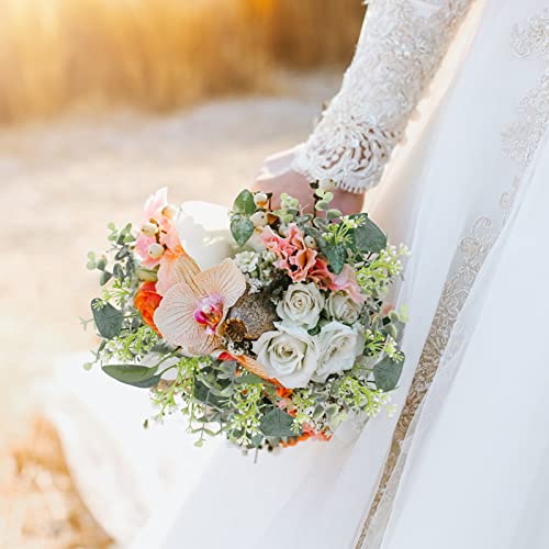 40 Pcs Artificial Greenery Eucalyptus Stem Silver Dollar Leaves Baby Eucalyptus Leaves Suitable for Family Wedding Vase Centerpieces Bouquet Flower Arrangement - Image 3