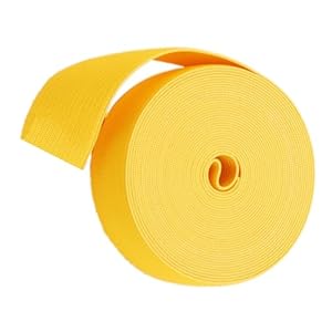 DQZRTUECA Elastisches Stretch-Faltband, 22 mm, Gelb