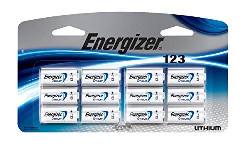 Energizer 123 Lithium Photo Battery, 12 Batteries, 1-Pack #TOP7