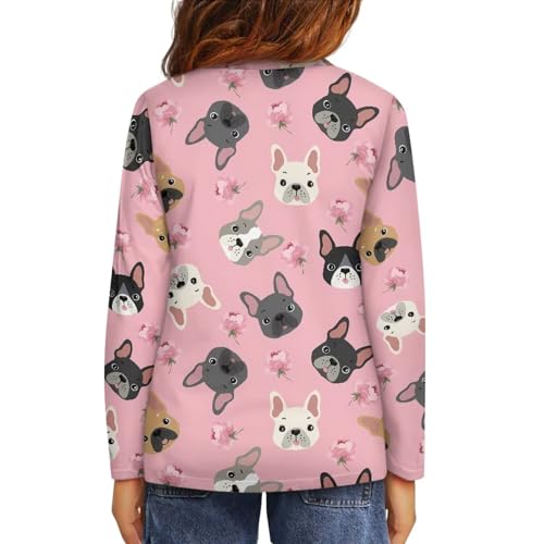 Girls Long Sleeve T Shirt Soft Basic Crewneck Tee with Cute Graphic for School Sports Suit for Fall Winter4