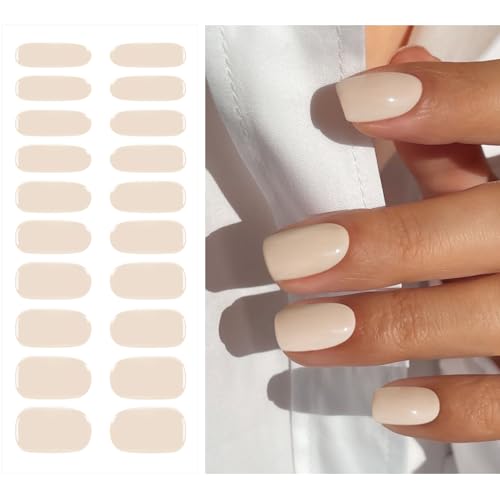 JMEOWIO Uñas de Gel Pegatinas Nude Pegatinas Uñas Gel Nail Art Stickers Decoración