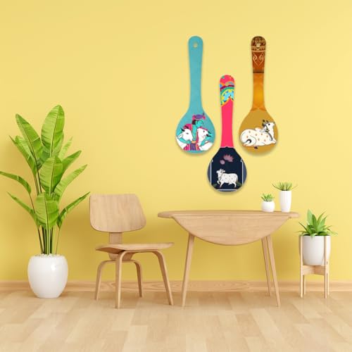 Image of CAPIO ART Welcome Wooden Quote Wall Hanging Decoration Items for Home Decor | Mdf Art for Living Room & Bedroom | Decorative Item for Office & House | Gifts Modern Wood Hanger - Spoon-4