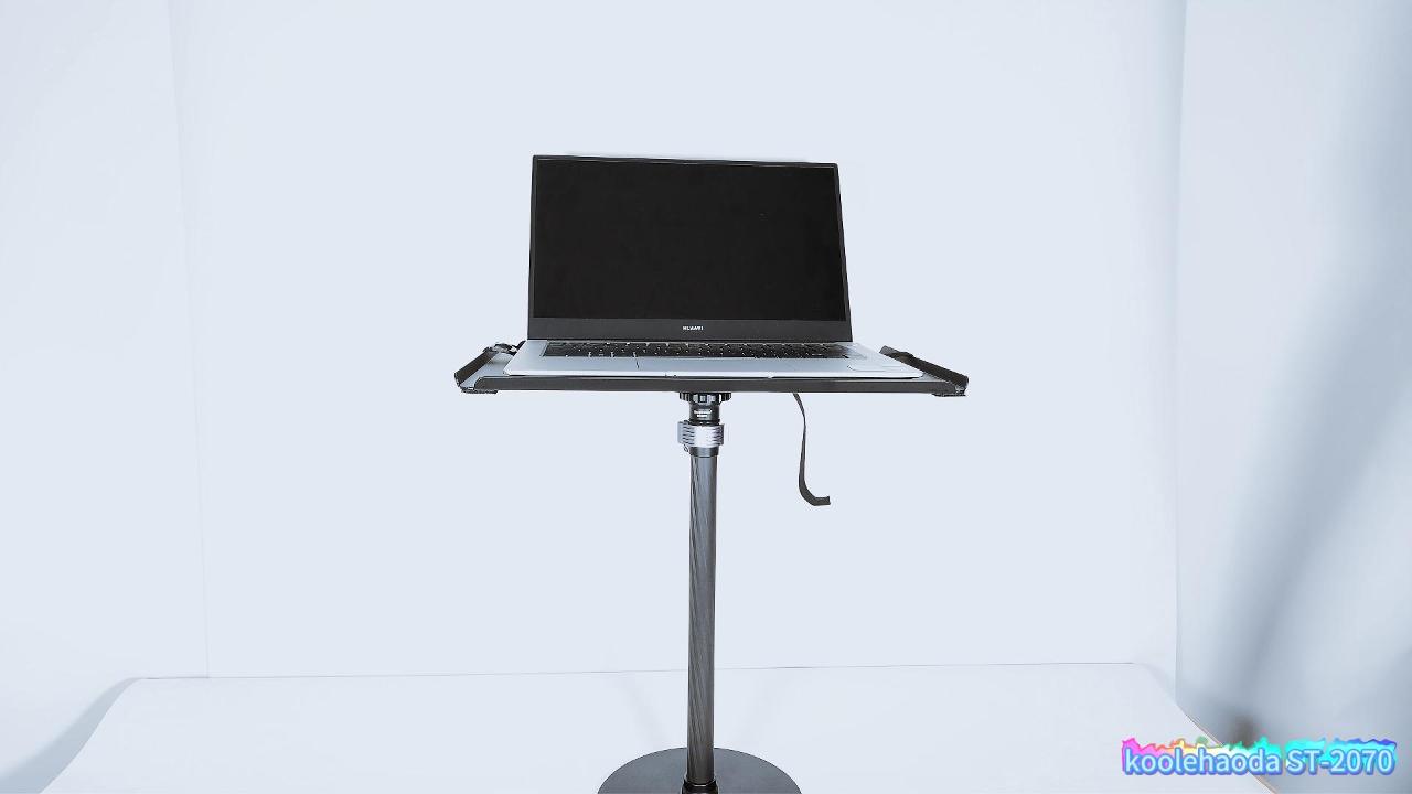 Koolehaoda Support monopode pour bureau, support de table réglable de 16 à 28 pouces avec base lourde, support de montage monopode en fibre de carbone pour appareil photo reflex numérique,webcam