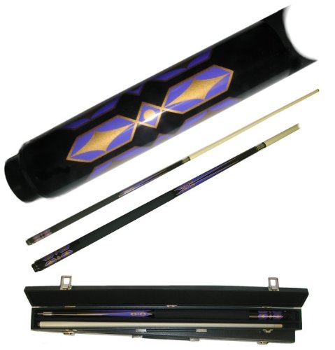 Queue de billard Black Diamond en fibre de verre finition luxe