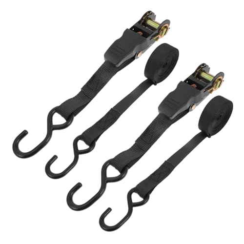Sangles de fixation à cliquet 25 mm Ciieeo noires pour transport cargo