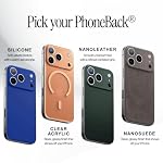 PhoneBack Cover - Not Your Typical Case - Suti MagSafe Compatible Magnetic Back Cover for iPhone 17 Pro - Ultra-Thin Slim Protection, Sandstone NanoSuede - Image 3