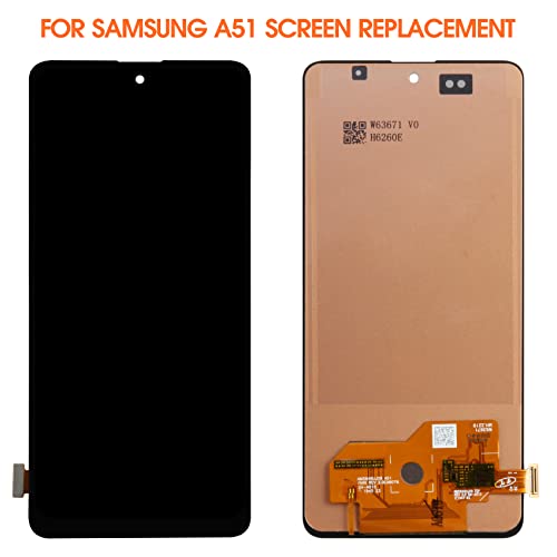 Écran LCD pour Samsung A51 4G tactile noir : résout les bugs de lignes noires - 3