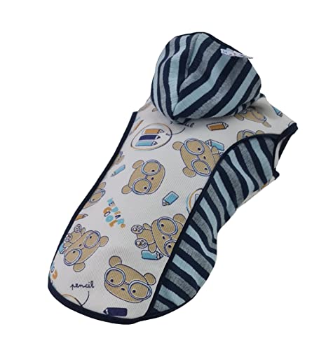 Pickorruchos Malha Estampada Para Cães Azul - Tamanho 00