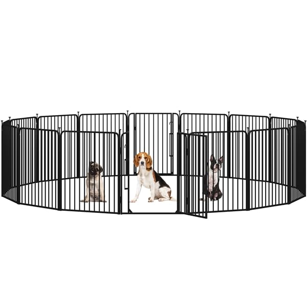 Enclos chiot anti-évasion en fils renforcés de 8 mm pour intérieur et jardin