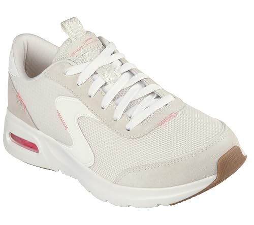 Skechers Womens Skech-AIR Court-AIR Wave Natural Ht.Pink Casual Sneakers
