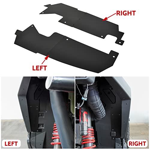 Image of SAUTVS Steel Lower Door Trim Panel and Rear Wheel Well Block Offs for RZR PRO XP, Lower Door Valance Trim and Rear Splash Guard Fender Flare Mudguard for Polaris RZR PRO XP 2020-2023 2024 Accessories